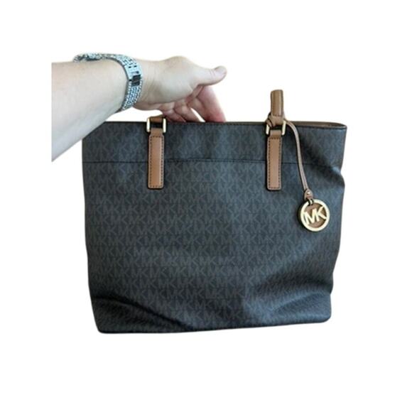 NWOT Michael Kors Morgan Large Tote Brown - Picture 2 of 10